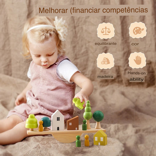 Quebra cabeça de Equilibrio Montessori