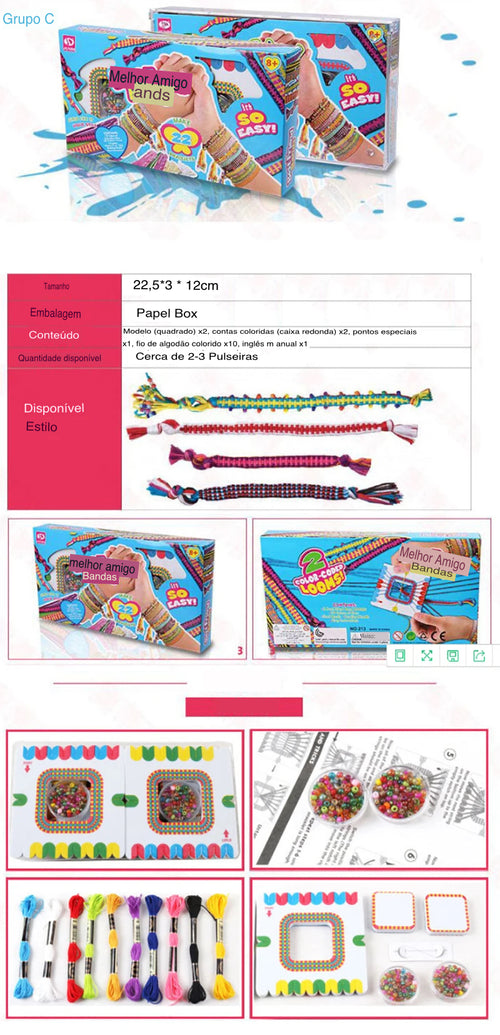 Kit Artesanato Pulseiras da Amizade