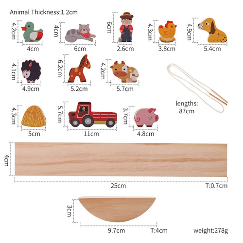 Quebra cabeça de Equilibrio Montessori